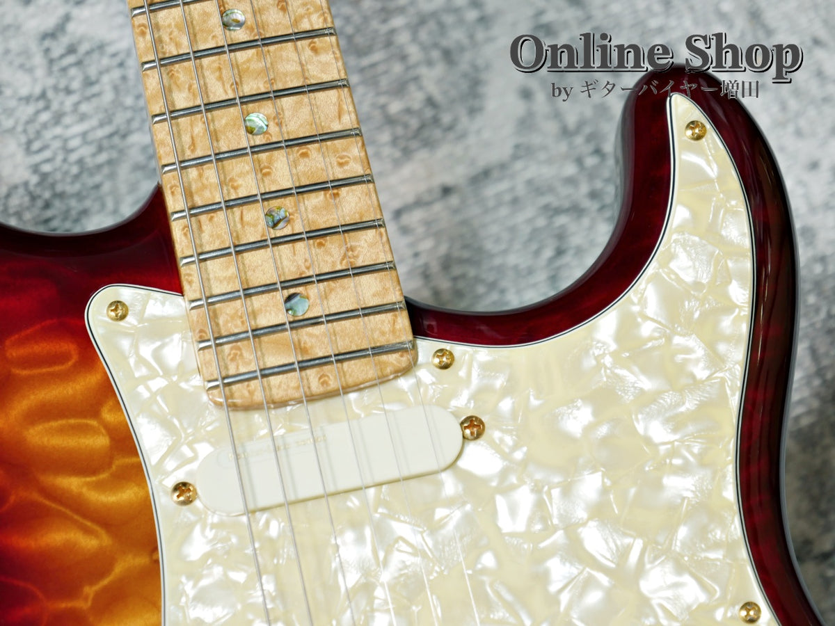 USED 1998 Fender Custom Shop MBS "J.W.Black" Eric Clapton Stratocaster "Quilted Maple Top" Dark Cherry Sunburst