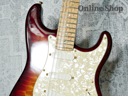 USED 1998 Fender Custom Shop MBS "J.W.Black" Eric Clapton Stratocaster "Quilted Maple Top" Dark Cherry Sunburst