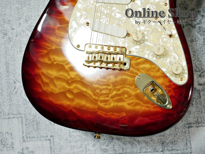 USED 1998 Fender Custom Shop MBS "J.W.Black" Eric Clapton Stratocaster "Quilted Maple Top" Dark Cherry Sunburst