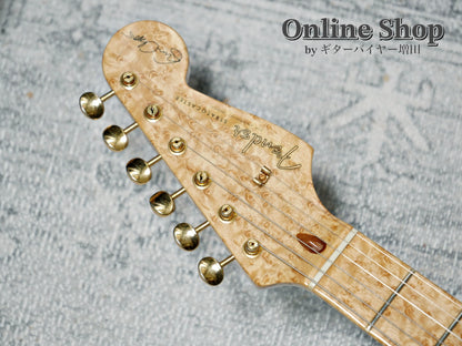 USED 1998 Fender Custom Shop MBS "J.W.Black" Eric Clapton Stratocaster "Quilted Maple Top" Dark Cherry Sunburst