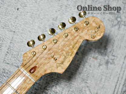 USED 1998 Fender Custom Shop MBS "J.W.Black" Eric Clapton Stratocaster "Quilted Maple Top" Dark Cherry Sunburst