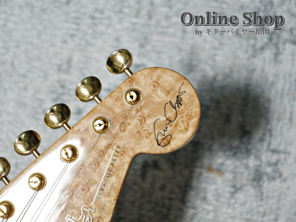 USED 1998 Fender Custom Shop MBS "J.W.Black" Eric Clapton Stratocaster "Quilted Maple Top" Dark Cherry Sunburst