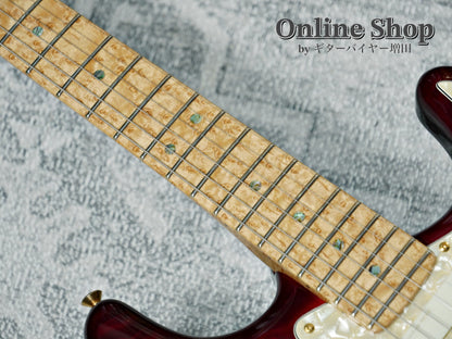 USED 1998 Fender Custom Shop MBS "J.W.Black" Eric Clapton Stratocaster "Quilted Maple Top" Dark Cherry Sunburst